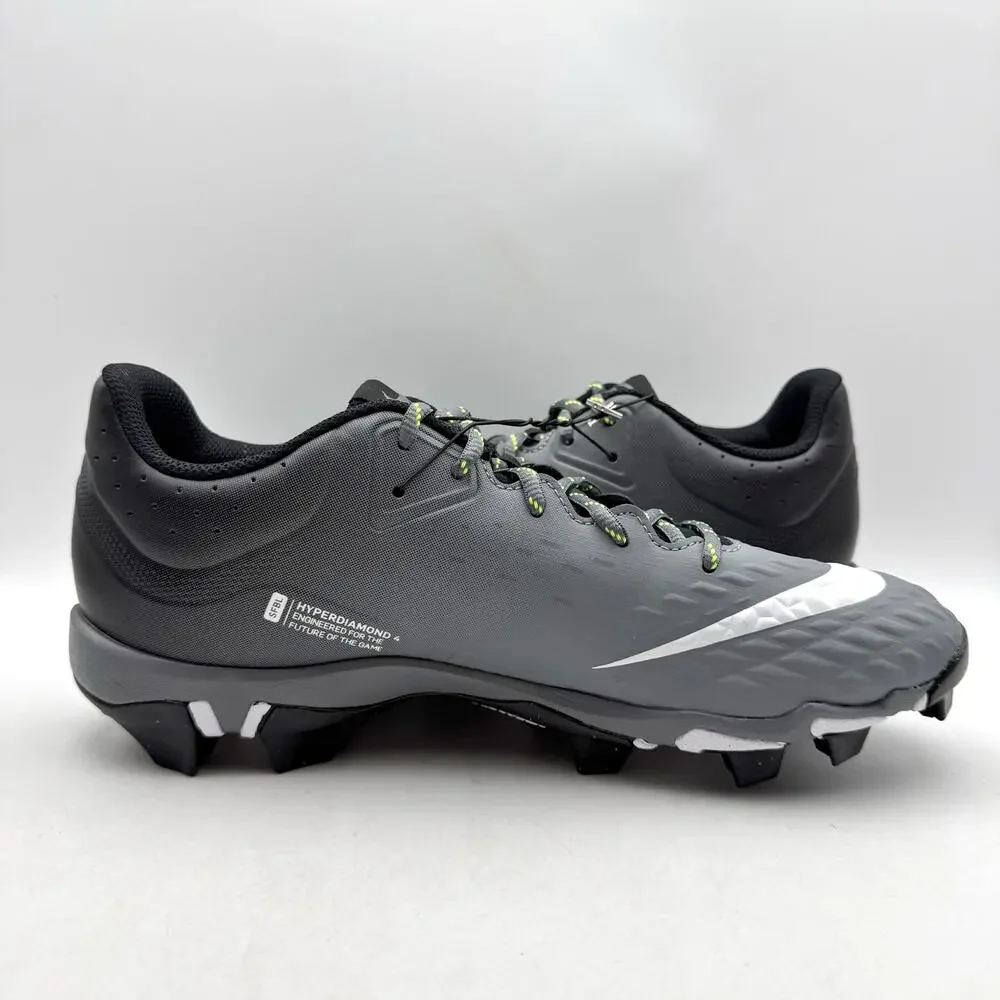 Nike Womens Hyperdiamond 4 Keystone Softball Cleats US 11 Black Grey CZ5918 NWOB